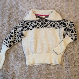 Anthropologie Pilcro Nordic Half-Zip Sweater